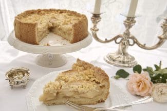 Himmlisch: Apfelkuchen mit Vanillecremefüllung