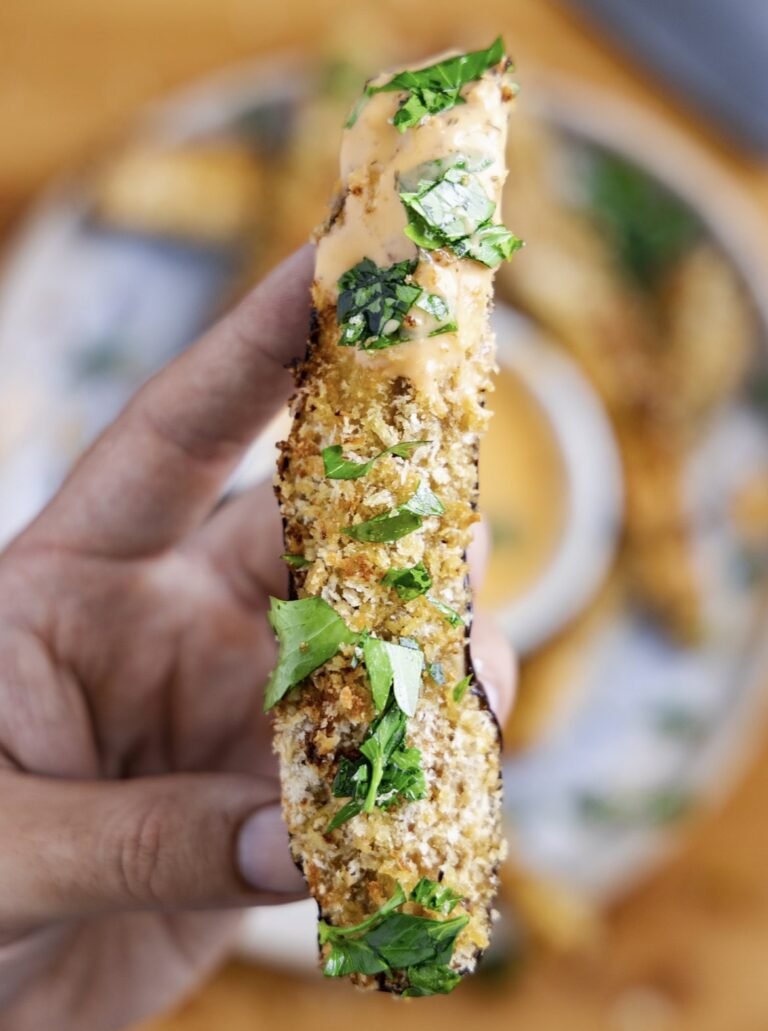 Crispy Auberginenfritten