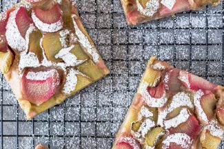 Bananen-Rhabarber-Kuchen Rhabarberkuchen