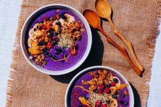 Blaubeer Smoothie-Bowl