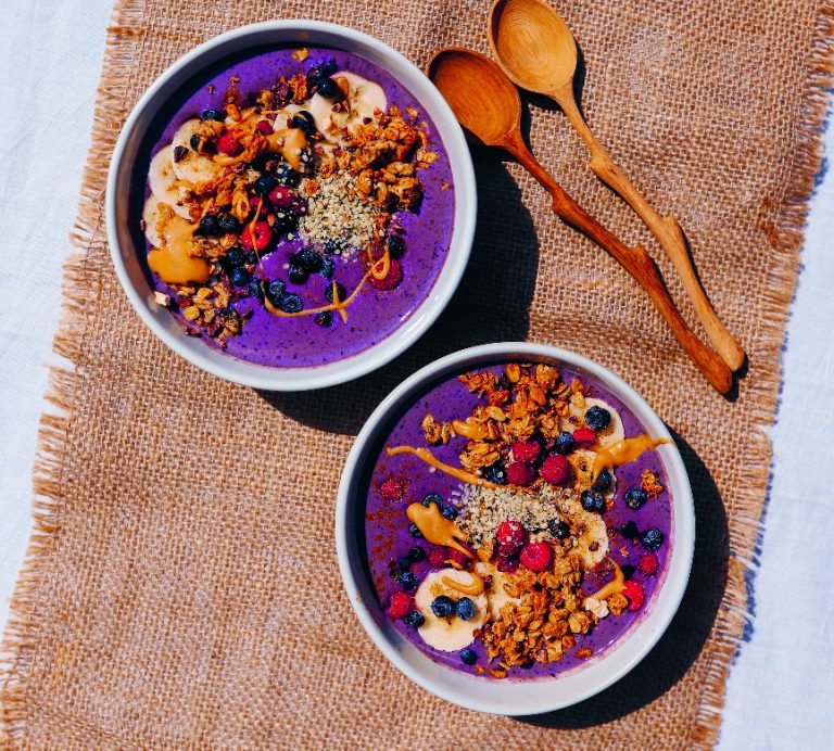 Blaubeer Smoothie-Bowl