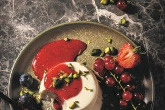 Erdbeer-Mandel-Pannacotta