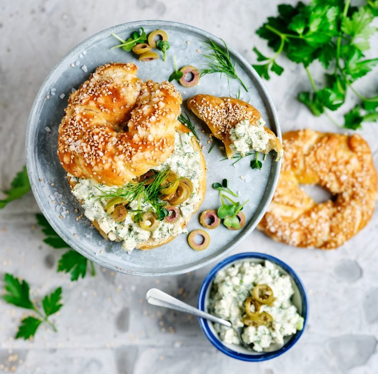 „Ey-Ey“-Salat-Bagel „Ey-Ey“-Salat-Bagel