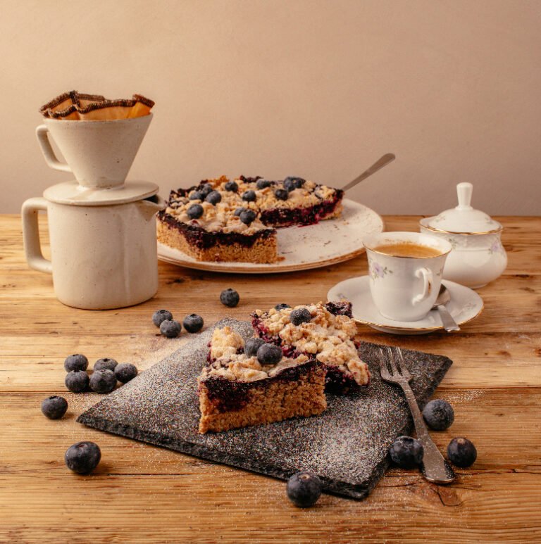 Sommerlicher Heidelbeerkuchen