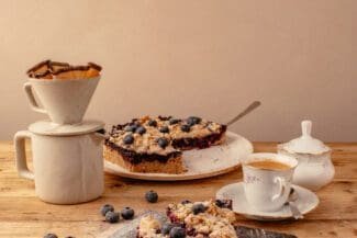 Sommerlicher Heidelbeerkuchen