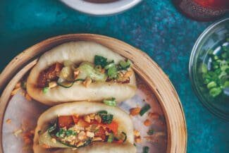 Gua bao mit Süßkartoffeln