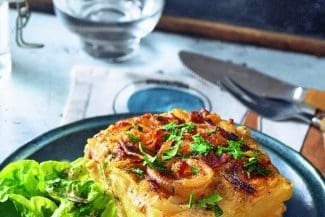 Vegan Rock You: Kartoffelgratin mit Speck