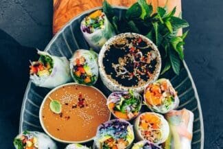 Sommerrollen mit Dip