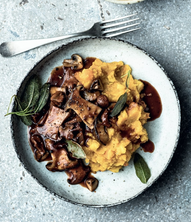 Linsen-Gemuese-Stampf