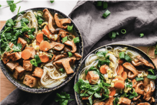 Rezept: Miso-Nudelsuppe mit Tofu und Pilzen