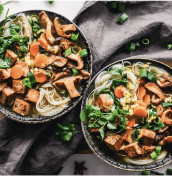 Rezept: Miso-Nudelsuppe mit Tofu und Pilzen