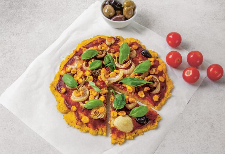 Ayurvedische Polentapizza