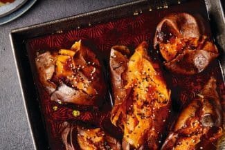 Japanisch genießen: Süßkartoffeln mit gefülltem Ponzu