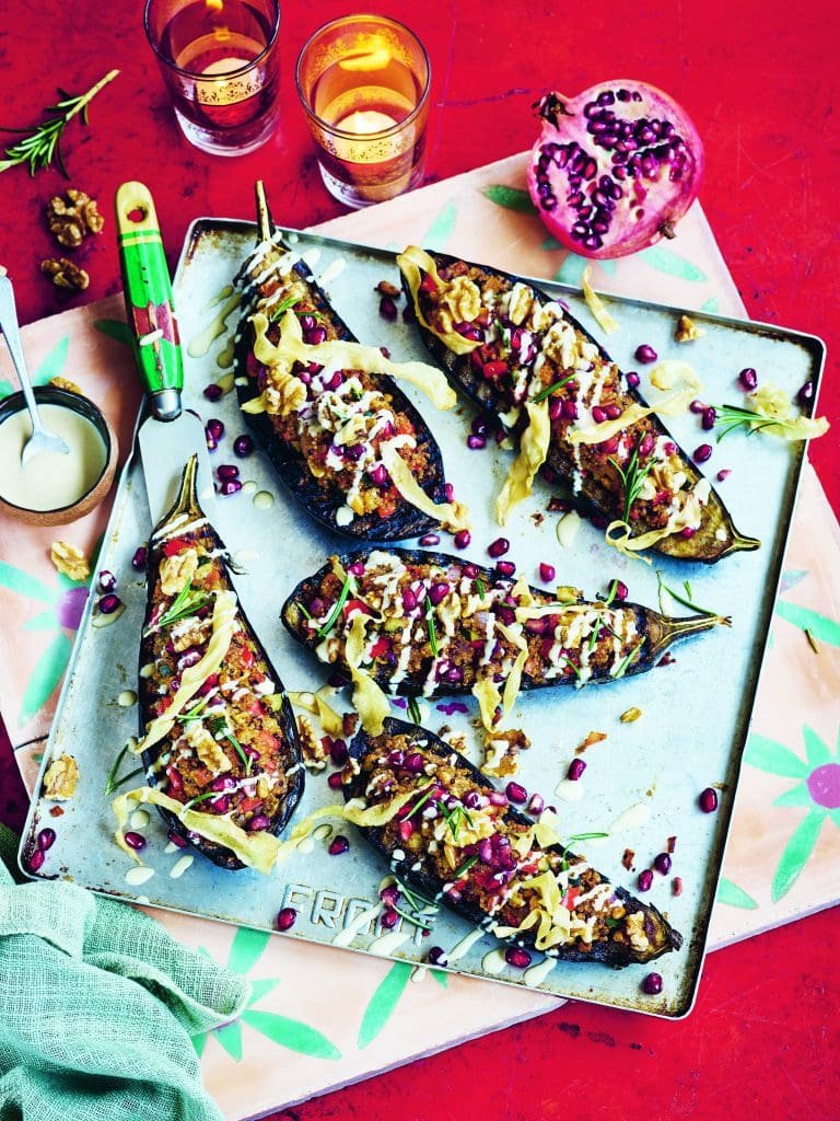 Gefüllte Auberginen