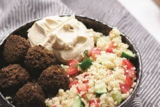 Orientalisch gut: Taboulé mit Falafel und Hummus Orientalische Falafel mit Hummus