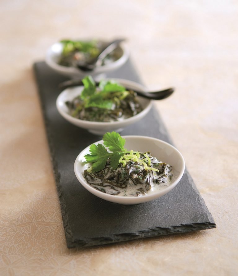 Marinierte Wakame mit Limette und Kokosmilch Marinierte Wakame mit Limette und Kokosmilch
